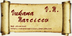 Vukana Marčićev vizit kartica